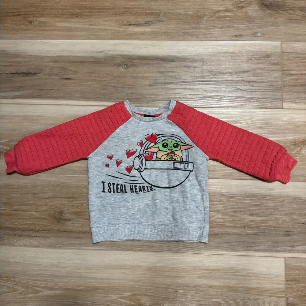 10pc Toddler Star Wars Grogu Pajama Sweatshirt & Plush Bundle Lot 18M-2T